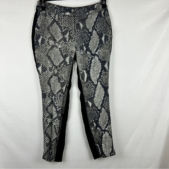 DVF snack print silk wool blend pants size 2 - Picture 2 of 8